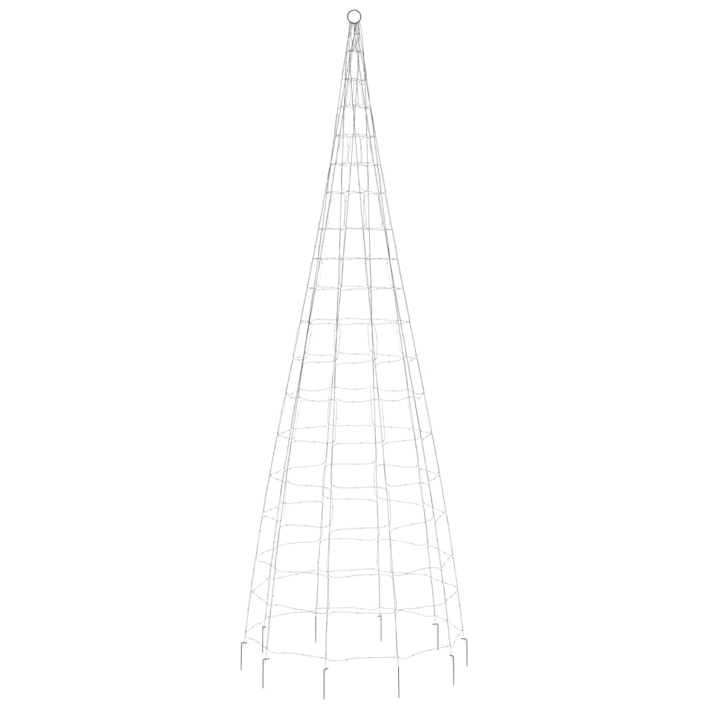 LED Kalėdų eglutė ant vėliavos stiebo 550 LED Mėlyna 300 cm