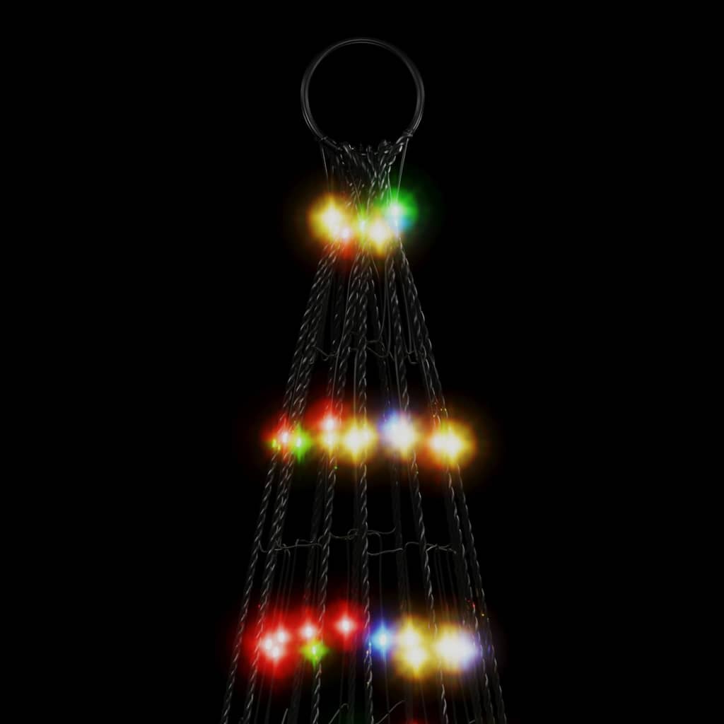 LED Kalėdų eglutė ant vėliavos stiebo 1534 LED Spalvingi 500 cm