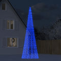 LED Kalėdų eglutė ant vėliavos stiebo 1534 LED Mėlyna 500 cm