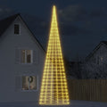 LED Kalėdų eglutė ant vėliavos stiebo 3000 LED šiltai balta