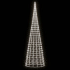 LED Kalėdų eglutė ant vėliavos stiebo 3000 LED šaltai balta