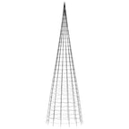 LED Kalėdų eglutė ant vėliavos stiebo 3000 LED Mėlyna 800 cm