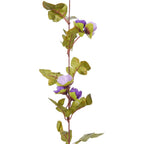 Kalėdinės gėlių girliandos, 6vnt., šviesiai violetinės, 215cm