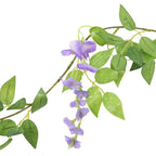 Kalėdinės gėlių girliandos, 6vnt., violetinės spalvos, 200cm