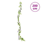 Kalėdinės gėlių girliandos, 6vnt., violetinės spalvos, 200cm