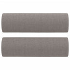 Trivietė sofa su pagalvėlėmis, taupe spalvos, 180cm, audinys
