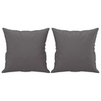 Dvivietė sofa su pagalvėlėmis, pilka, 120cm, dirbtinė oda