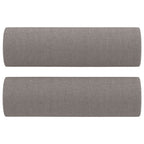 Dvivietė sofa su pagalvėlėmis, taupe spalvos, 120cm, audinys