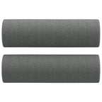 Dvivietė sofa su pagalvėlėmis, tamsiai pilka, 140cm, audinys