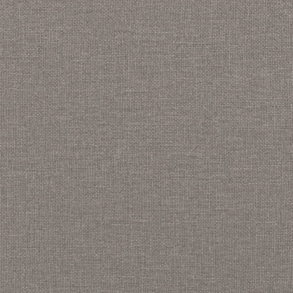 Dvivietė sofa su pagalvėlėmis, taupe spalvos, 140cm, audinys