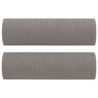Trivietė sofa su pagalvėlėmis, taupe spalvos, 180cm, audinys