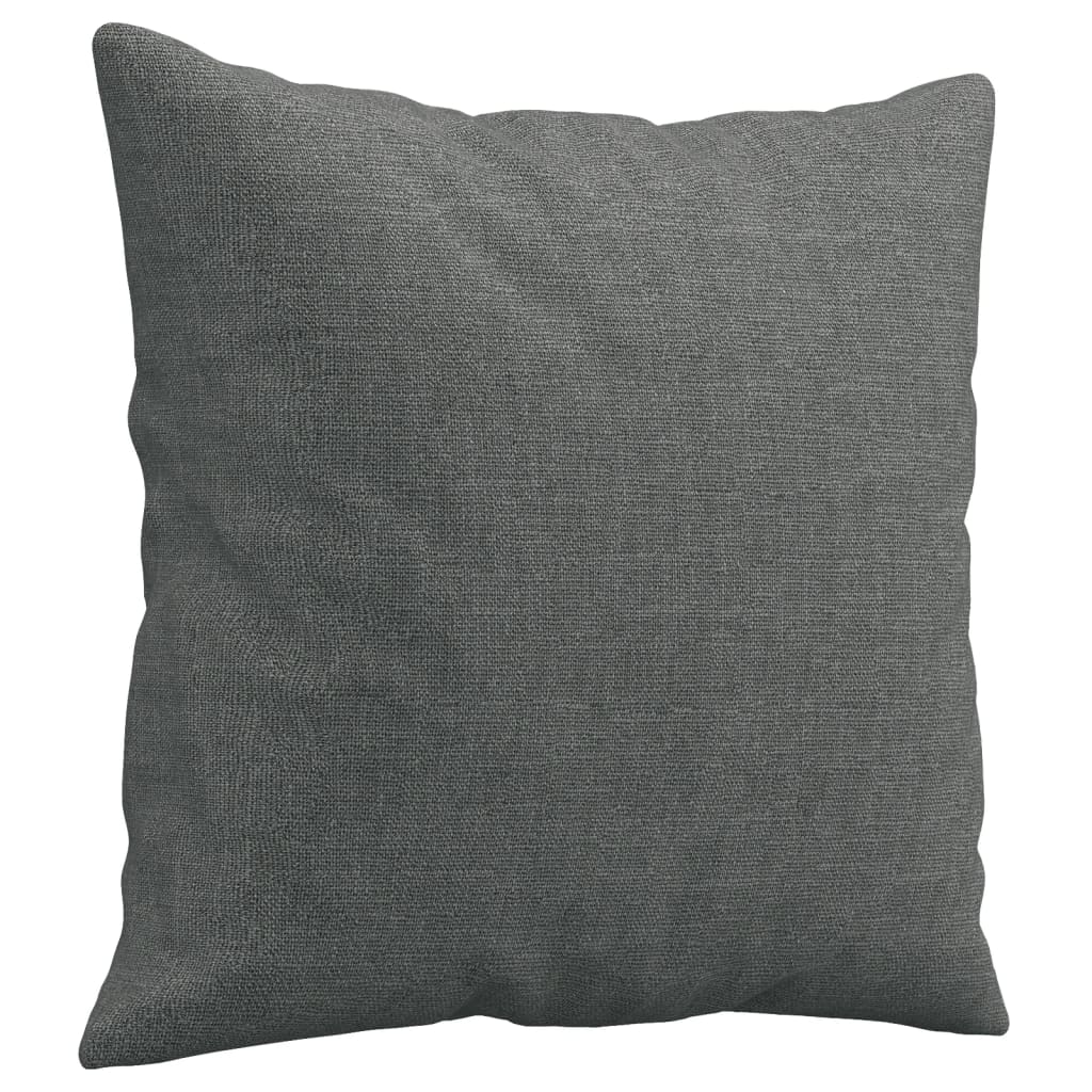 Dvivietė sofa su pagalvėlėmis, tamsiai pilka, 140cm, audinys