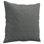 Dvivietė sofa su pagalvėlėmis, tamsiai pilka, 140cm, audinys