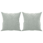 Dvivietė sofa su pagalvėlėmis, šviesiai pilka, 140cm, aksomas