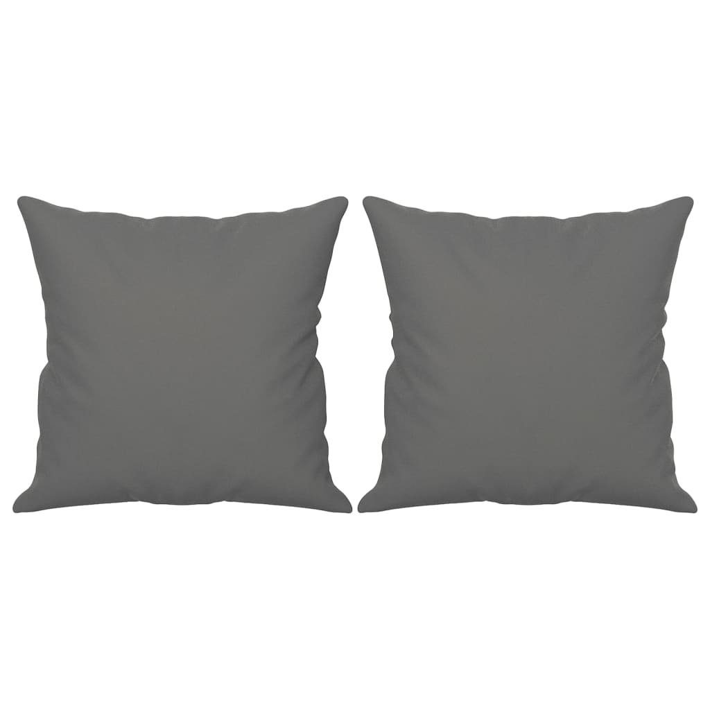 Dvivietė sofa su pagalvėmis, pilka, 140cm, mikropluošto audinys