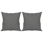Dvivietė sofa su pagalvėmis, pilka, 140cm, mikropluošto audinys