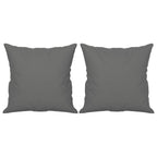 Trivietė sofa su pagalvėmis, pilka, 180cm, mikropluošto audinys