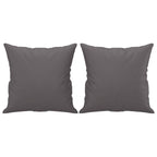 Dvivietė sofa su pagalvėlėmis, pilka, 120cm, dirbtinė oda