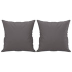 Dvivietė sofa su pagalvėlėmis, pilka, 140cm, dirbtinė oda