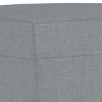 Trivietė sofa su pakoja, šviesiai pilka, 180cm, audinys