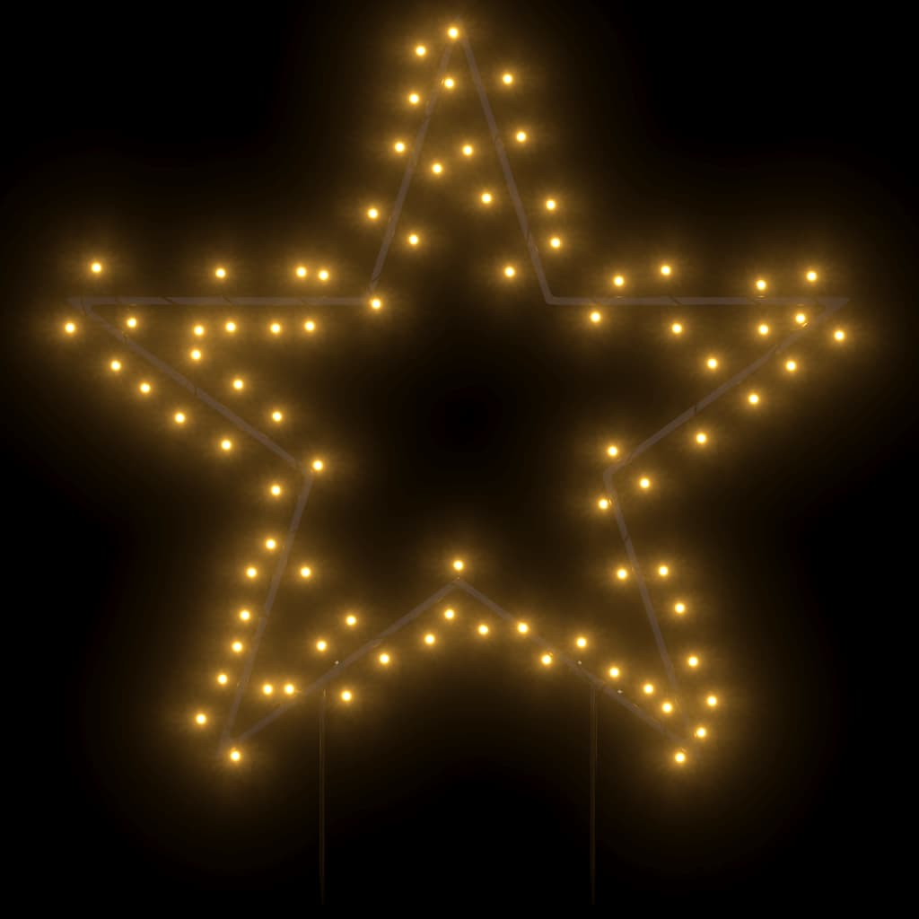 Kalėdinė šviečianti dekoracija žvaigždė, 80LED, 60cm