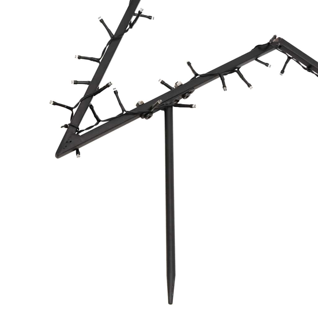 Kalėdinė šviečianti dekoracija žvaigždė, 80LED, 60cm