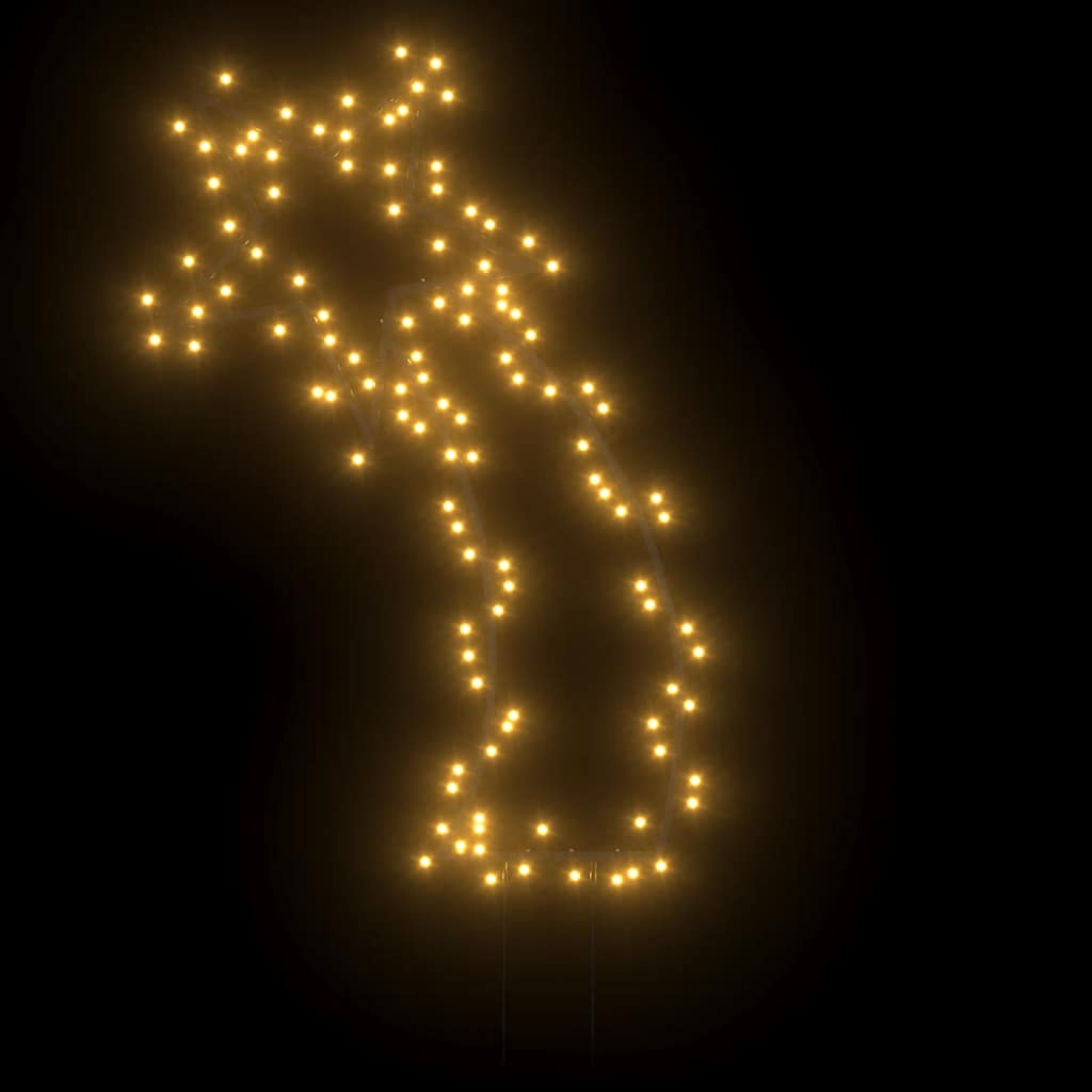 vidaXL Kalėdinė šviečianti dekoracija meteoras, 115LED, 89cm