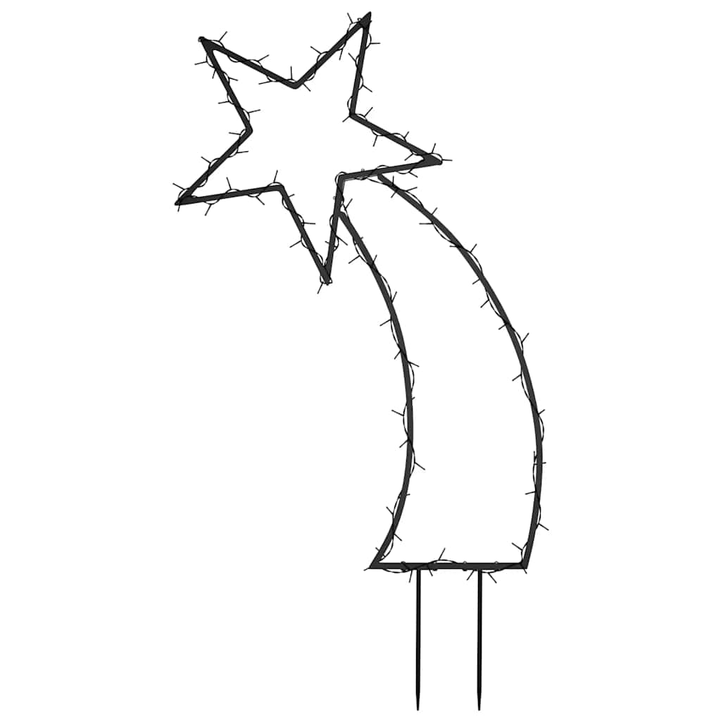 vidaXL Kalėdinė šviečianti dekoracija meteoras, 80 LED, 62 cm