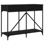 Konsolinis staliukas, juodas, 100x39x78,5cm, apdirbta mediena