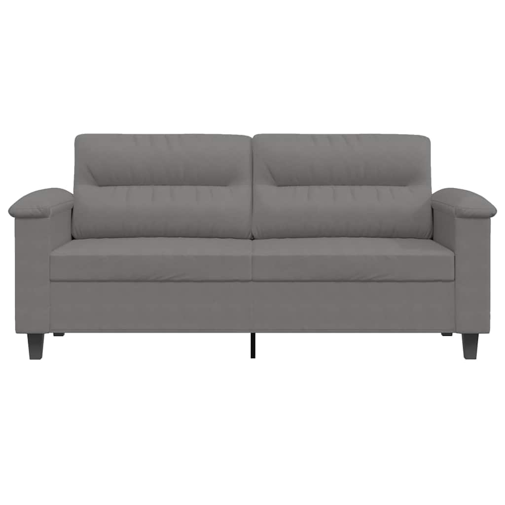 Dvivietė sofa, tamsiai pilka, 140cm, mikropluošto audinys