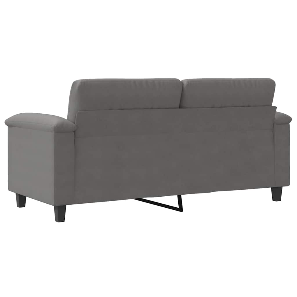 Dvivietė sofa, tamsiai pilka, 140cm, mikropluošto audinys