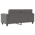 Dvivietė sofa, tamsiai pilka, 140cm, mikropluošto audinys