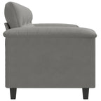 Trivietė sofa, tamsiai pilka, 180cm, mikropluošto audinys