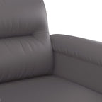 Dvivietė sofa, pilkos spalvos, 120cm, dirbtinė oda