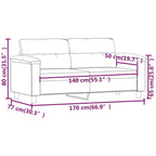 Dvivietė sofa, juodos spalvos, 140cm, dirbtinė oda