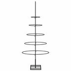 Metalinė Kalėdų eglutė, juodos spalvos, 90 cm