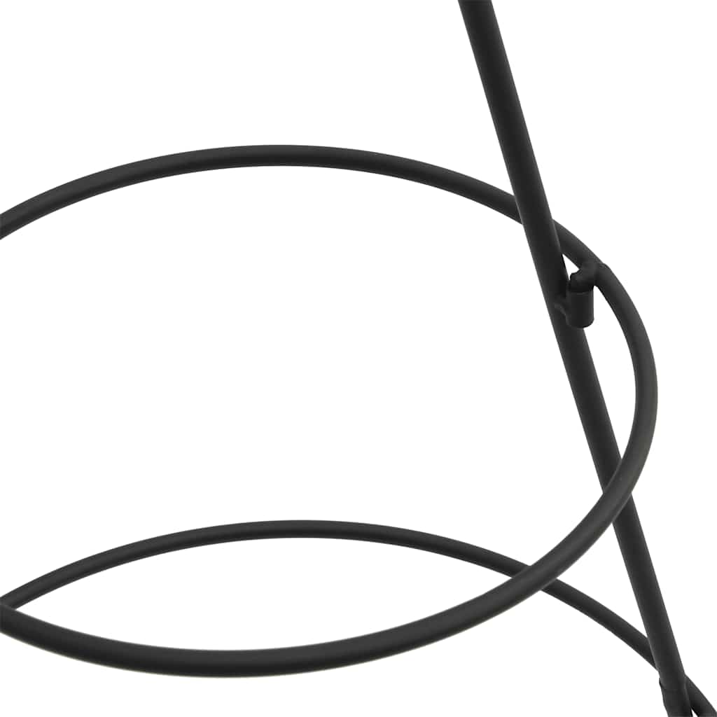 vidaXL Metalinė Kalėdų eglutė, juodos spalvos, 125cm