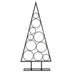 Metalinė Kalėdų eglutė, juodos spalvos, 90 cm
