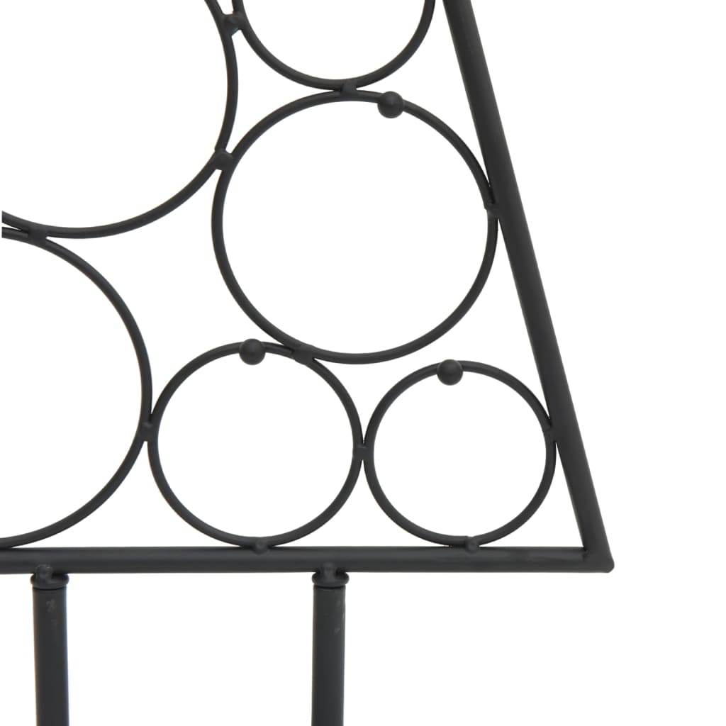 Metalinė Kalėdų eglutė, juodos spalvos, 90 cm
