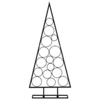 Metalinė Kalėdų eglutė, juodos spalvos, 125cm