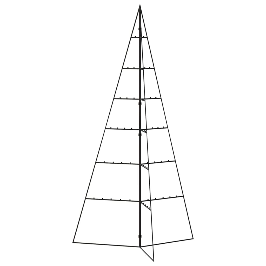 Metalinė Kalėdų eglutė, juodos spalvos, 140 cm