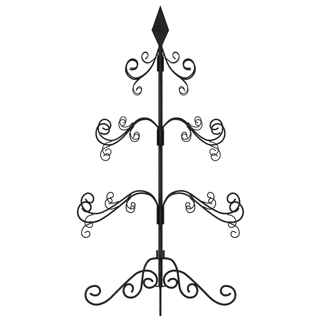 Metalinė Kalėdų eglutė, juodos spalvos, 90 cm