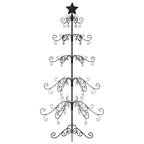 Metalinė Kalėdų eglutė, juodos spalvos, 150 cm