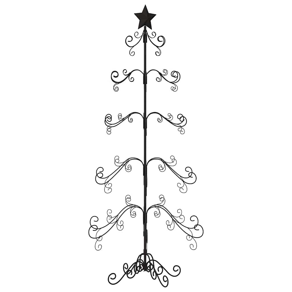 Metalinė Kalėdų eglutė, juodos spalvos, 150 cm