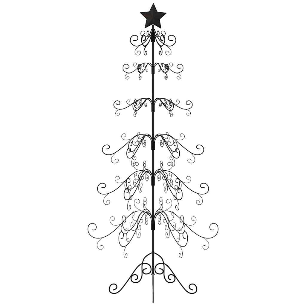 Metalinė Kalėdų eglutė, juodos spalvos, 180 cm