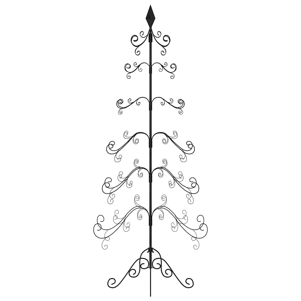 Metalinė Kalėdų eglutė, juodos spalvos, 180 cm
