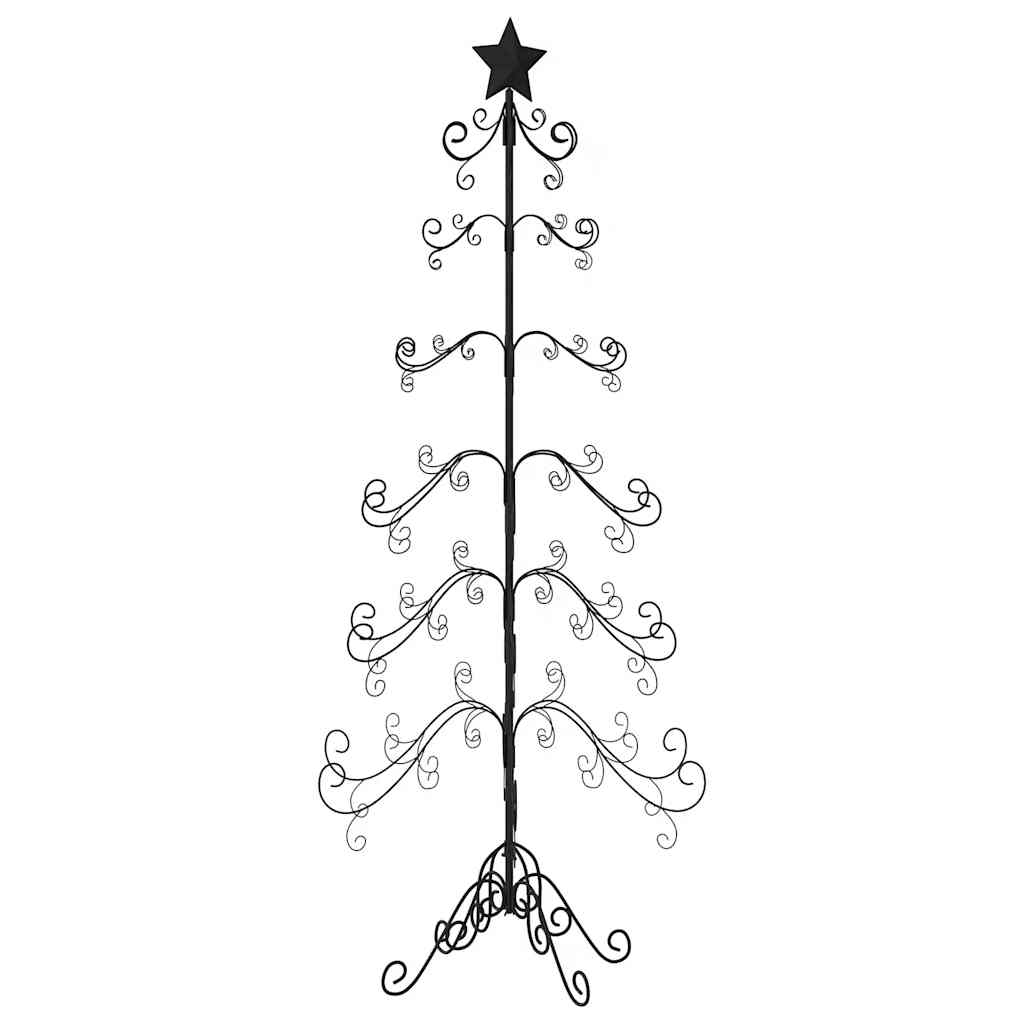 Metalinė Kalėdų eglutė, juodos spalvos, 180 cm
