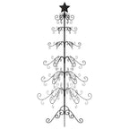 Metalinė Kalėdų eglutė, juodos spalvos, 215 cm