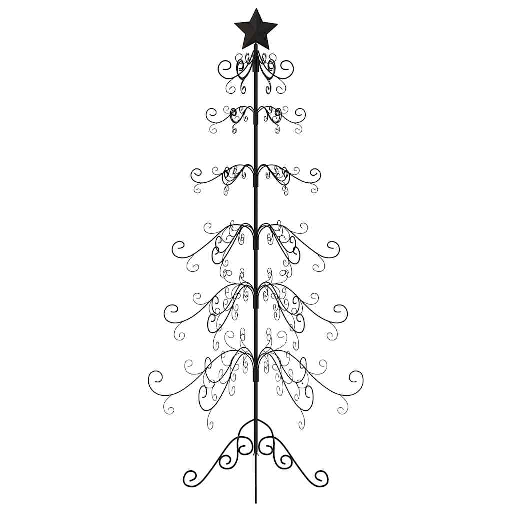 Metalinė Kalėdų eglutė, juodos spalvos, 215 cm