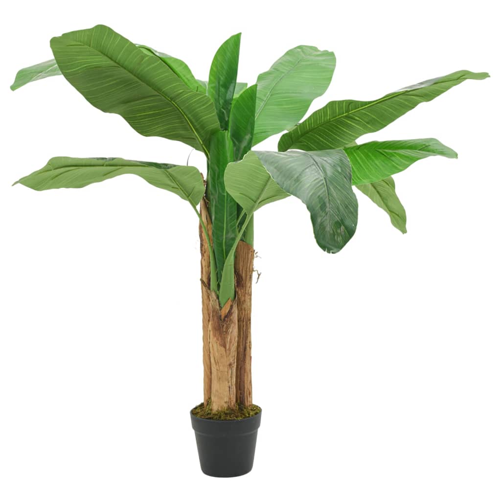 Dirbtinis bananmedis, žalios spalvos, 20cm, 9 lapai